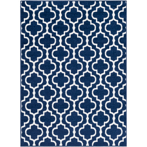 Seville Dark Blue Rug in Various Sizes Online Hot Sale