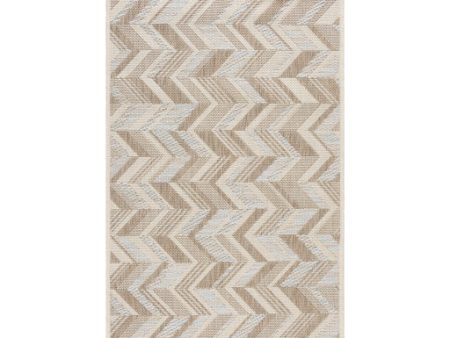 Santa Cruz Indoor Outdoor Tan Rug in Various Sizes For Sale