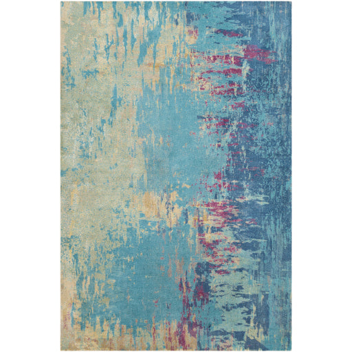 Felicity Aqua Rug in Various Sizes Cheap