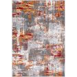 Rafetus Burnt Orange Rug in Various Sizes Fashion