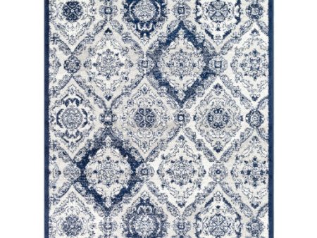 Seville Sev-2304 Dark Blue Rug in Various Sizes Online Hot Sale