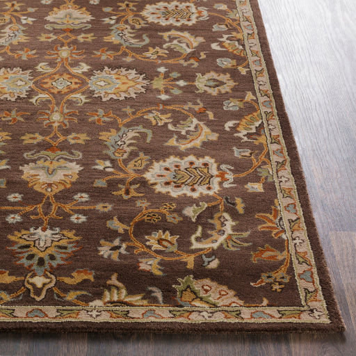 Middleton Wool Dark Brown Rug in Various Sizes Discount