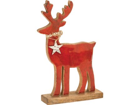 Seasonal Wood Frosted Fir Decorative Accessory Cheap