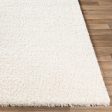 Deluxe Shag White Rug in Various Sizes Hot on Sale