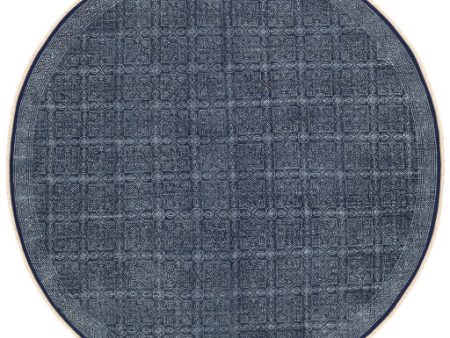 Rajasthan Cotton Navy Rug in Various Sizes Sale