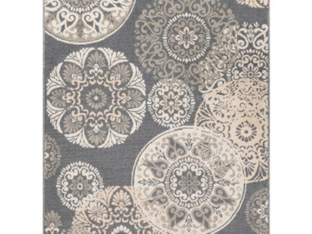 Oslo Osl-2314 Charcoal Rug in Various Sizes For Cheap