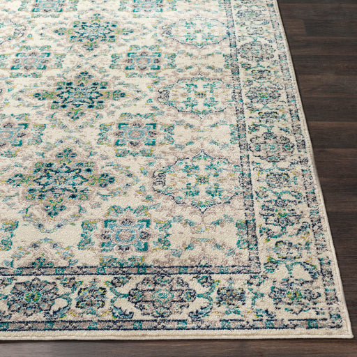 Paramount Par-1099 Teal Rug in Various Sizes on Sale