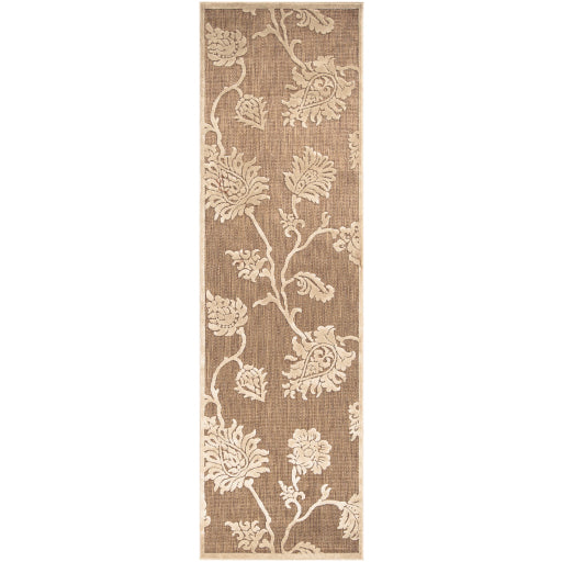 Portera Indoor Outdoor Polyolefin Khaki Rug in Various Sizes Online Sale