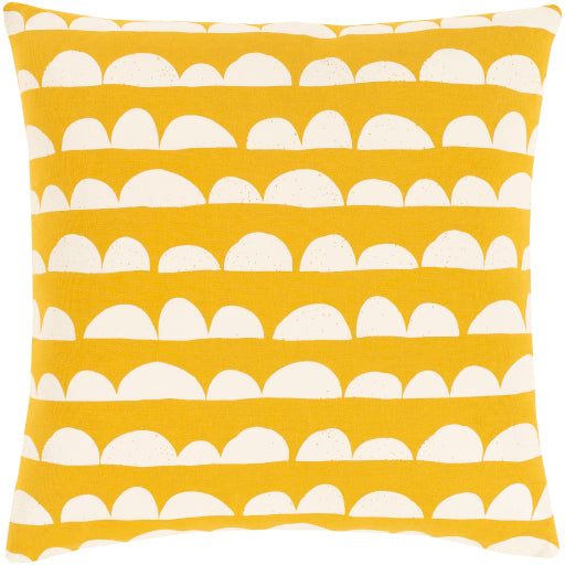 Lachen Cotton Bright Yellow Pillow Cover in Various Sizes Online Sale