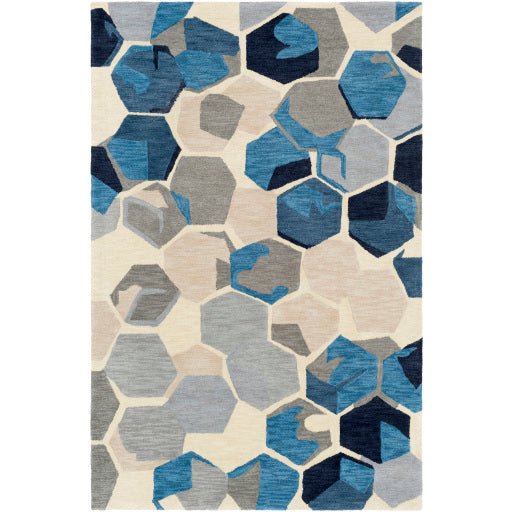 Rivera Navy Rug in Various Sizes Discount