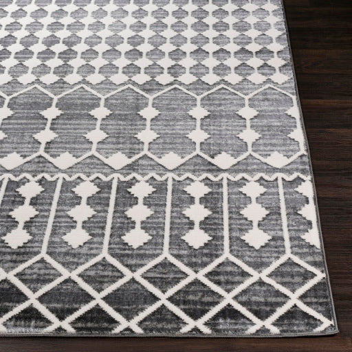 Rabat Rbt-2309 Charcoal Rug in Various Sizes For Sale