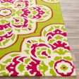 Rain Rai-1266 Indoor Outdoor Lime Rug in Various Sizes Online Sale