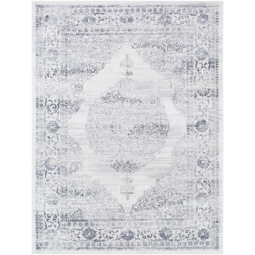 Roma Rom-2313 Medium Gray Rug in Various Sizes Cheap