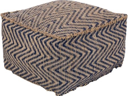 Bodega Plastic Navy Pouf Cheap