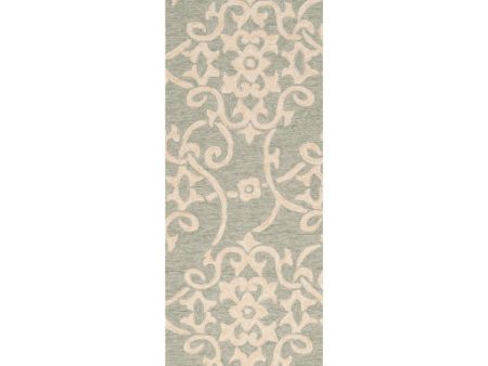 Rain Indoor Outdoor Sea Foam Rug in Various Sizes on Sale