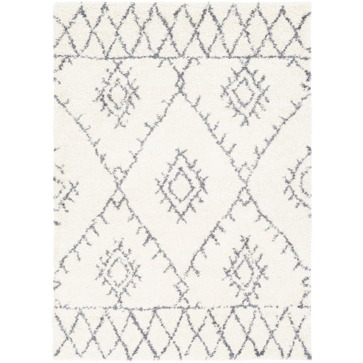 Maroc Shag Mrs-2303 White Rug in Various Sizes Sale