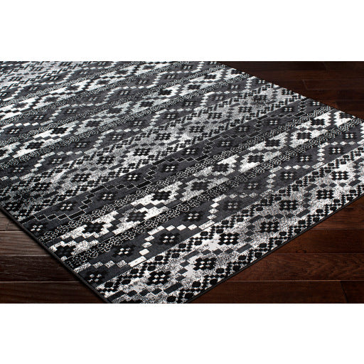 Mumbai Black Rug in Various Sizes Online