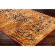 Monte Carlo Bright Orange Rug in Various Sizes For Cheap