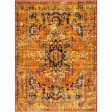 Monte Carlo Bright Orange Rug in Various Sizes For Cheap