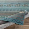 Skagen Teal Rug in Various Sizes Cheap