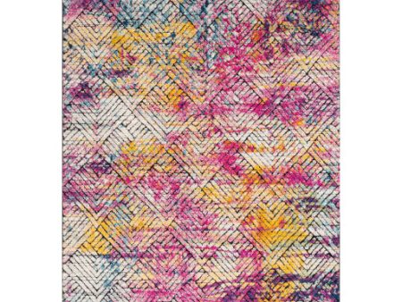 Dersim Dsm-2306 Bright Pink Rug in Various Sizes on Sale