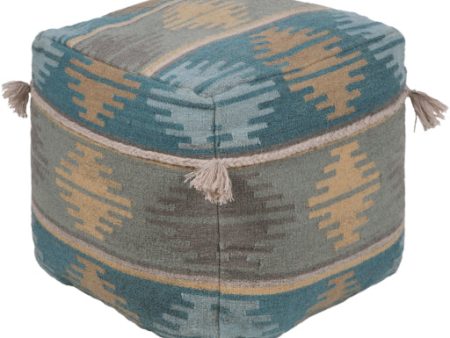 Adia Wool Medium Gray Pouf Online Hot Sale