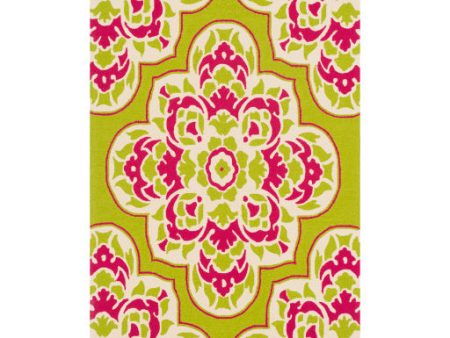 Rain Rai-1266 Indoor Outdoor Lime Rug in Various Sizes Online Sale