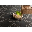 Alfresco Indoor Outdoor Olefin Black Rug in Various Sizes Online now