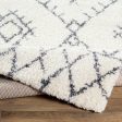 Maroc Shag Mrs-2303 White Rug in Various Sizes Sale