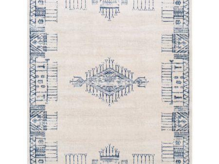 Roma Rom-2345 Dark Blue Rug in Various Sizes Hot on Sale