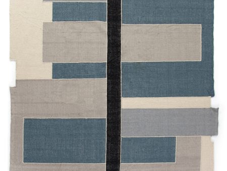 Olexi Block Border Rug in Various Colors & Sizes on Sale