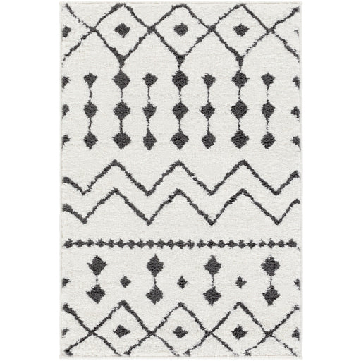 Moroccan Shag Mcs-2309 Black Rug in Various Sizes Online