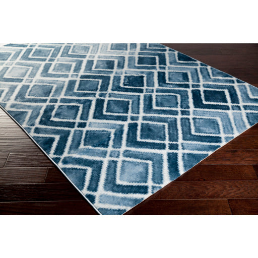 Nova Navy Rug in Various Sizes Fashion