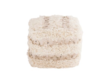 Boho Hannah 40% Wool Crema Decorative Accessory Online now