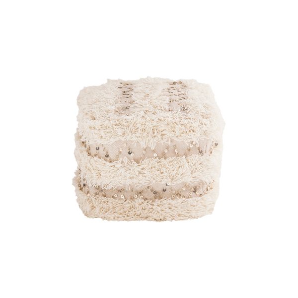 Boho Hannah 40% Wool Crema Decorative Accessory Online now