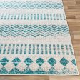 Rafetus Ets-2356 Teal Rug in Various Sizes Cheap