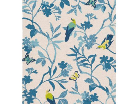 Rain Rai-1275 Indoor Outdoor Bright Blue Rug in Various Sizes Sale