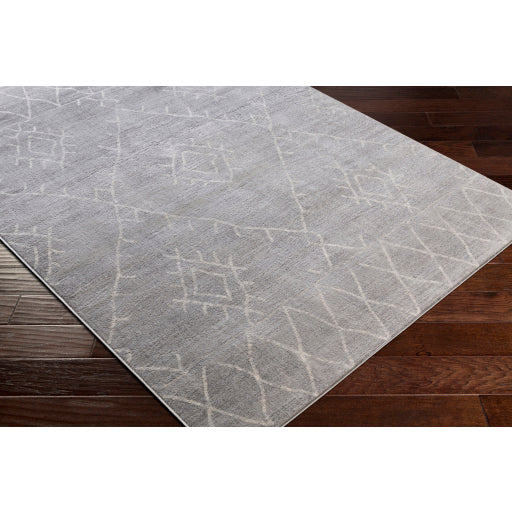 Roma Rom-2336 Medium Gray Rug in Various Sizes Discount