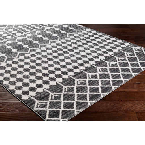 Rabat Rbt-2309 Charcoal Rug in Various Sizes For Sale