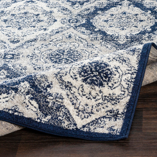 Seville Sev-2304 Dark Blue Rug in Various Sizes Online Hot Sale