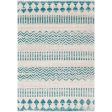 Rafetus Ets-2356 Teal Rug in Various Sizes Cheap