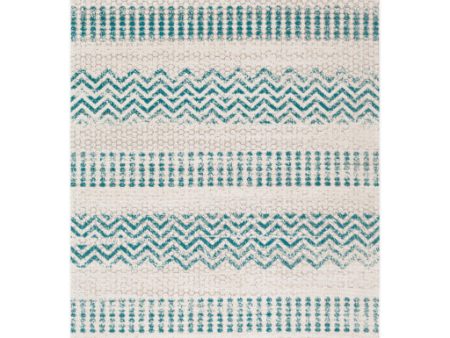 Rafetus Ets-2356 Teal Rug in Various Sizes Cheap