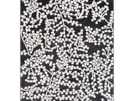 Rabat Rbt-2311 Charcoal Rug in Various Sizes Hot on Sale