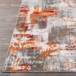 Rafetus Burnt Orange Rug in Various Sizes Fashion