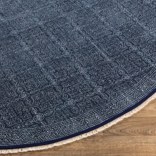 Rajasthan Cotton Navy Rug in Various Sizes Sale