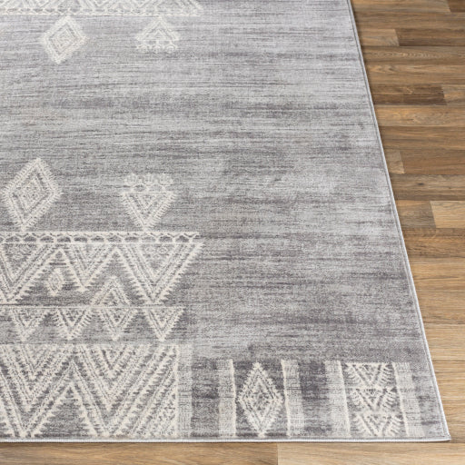 Roma Rom-2324 Medium Gray Rug in Various Sizes Hot on Sale