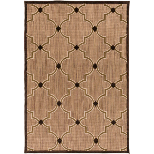 Portera Indoor Outdoor Polyolefin Dark Brown Rug in Various Sizes on Sale