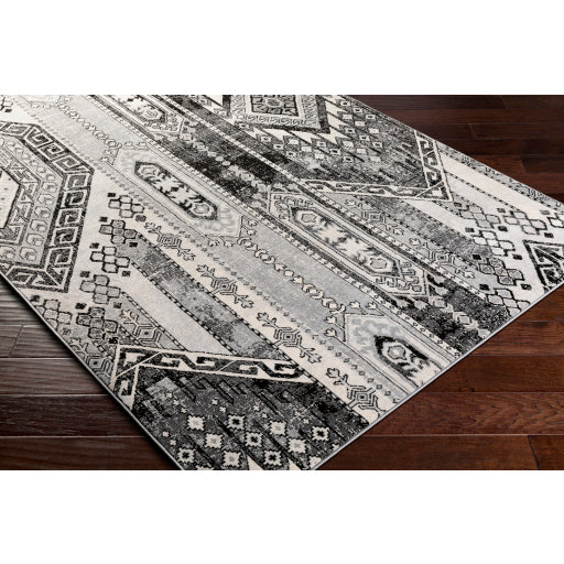 Monaco Black Rug in Various Sizes Discount