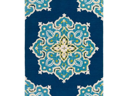 Skye Indoor Outdoor Navy Rug in Various Sizes Cheap