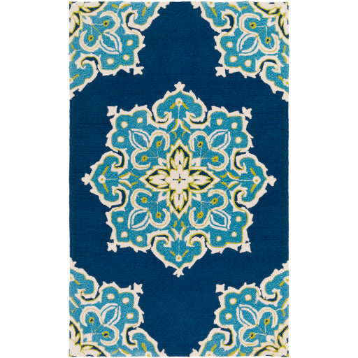 Skye Indoor Outdoor Navy Rug in Various Sizes Cheap